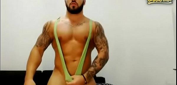  Hot stud (green thong)